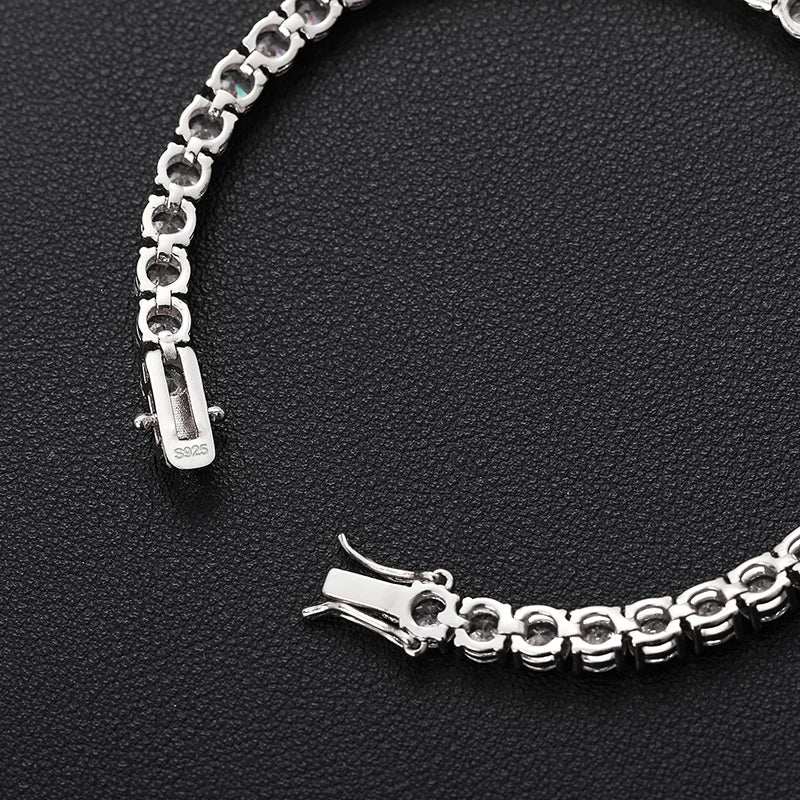 3/4/5mm Moissanite Full Diamond Bracelet