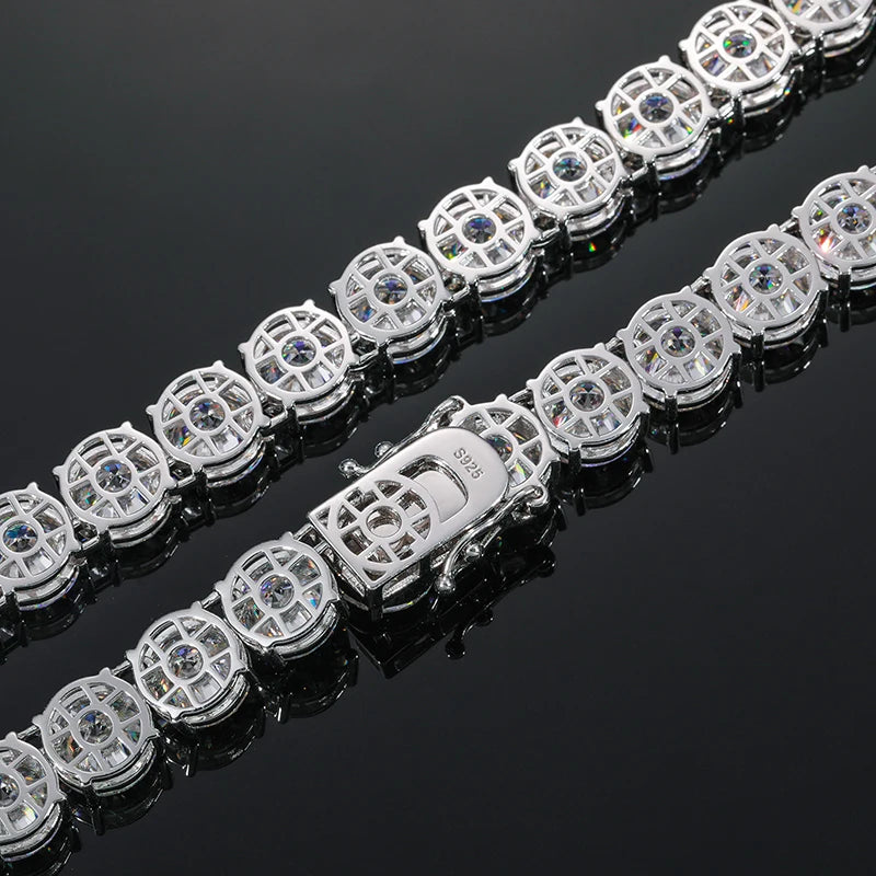 10mm Moissanite Tennis Chain